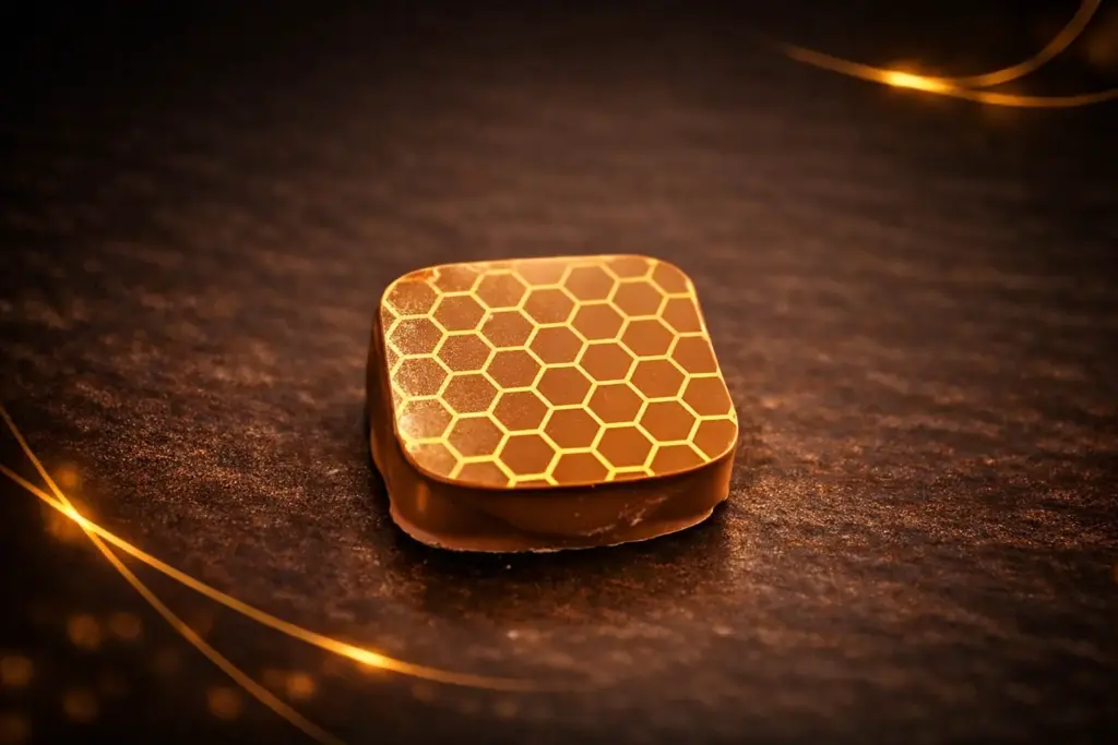 Medová ganache – celá pralinka